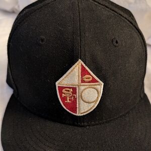 San Francisco 49ers Black 40th Anniversary New Era 59Fifty Snapback